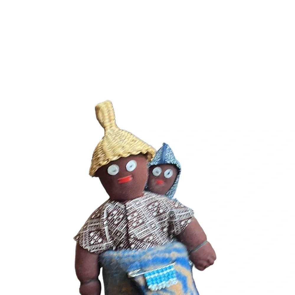 African Mama and Baby on Back super Adorable